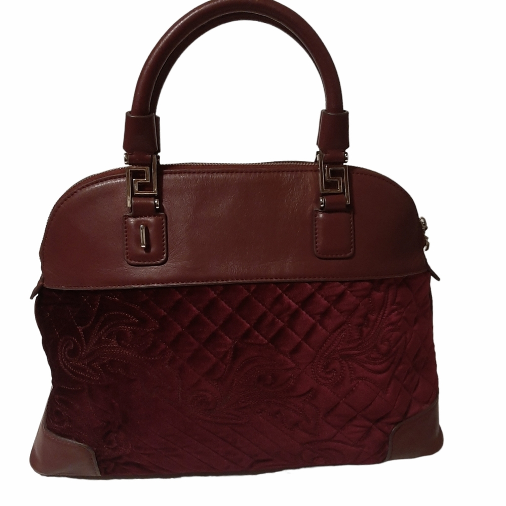 VERSACE Vanitas Athena Quilted Velvet Satchel - Picture 4 of 12